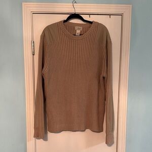L.L. Bean Men's Brown Ribbed Sweatshirt box 44